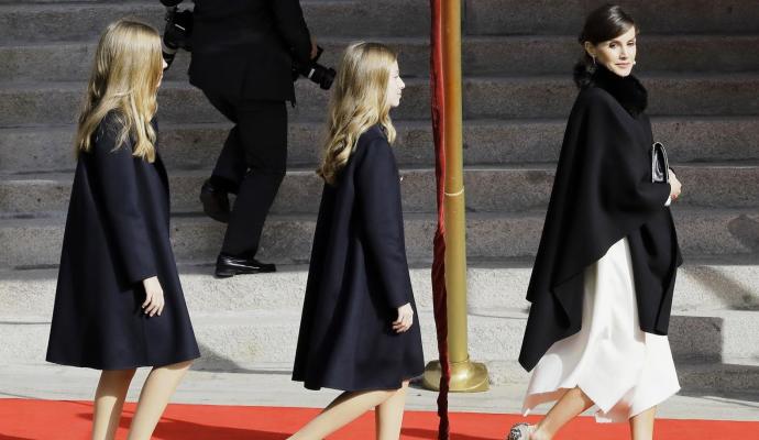 letizia leonor y sofia las coincidencias de sus tres looks